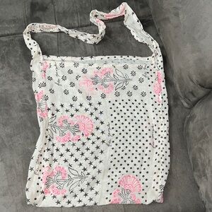 Free People Chic Floral and Star Tote Bag